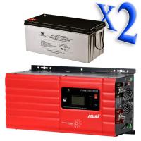 Трансформаторный источник бесперебойного питания (ИБП) с внешним аккумулятором MUST EP30-2K (2 x 200Ач)