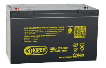 Аккумуляторная гелевая батарея Kiper GEL-121000 12V/100Ah