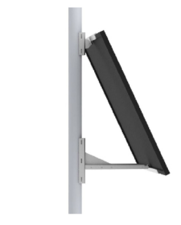 Крепления солнечной панели к железобетонной опоре