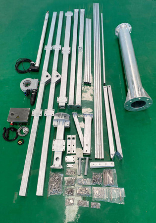 Трекерная система за слежением за солнцем для 4 солнечных панелей мощностью 1.5 кВт