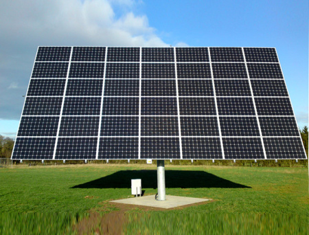 Трекер для 42 солнечных панелей мощностью до 18 кВт