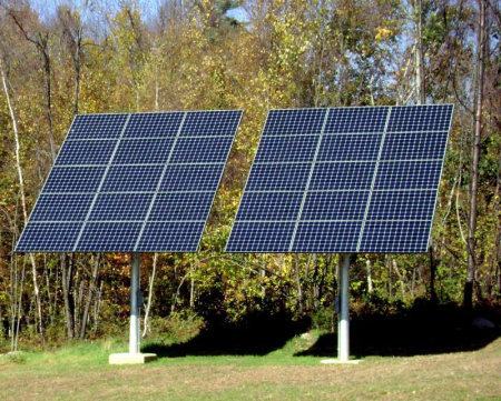 Трекер для 15 солнечных панелей мощностью до 5.5 кВт