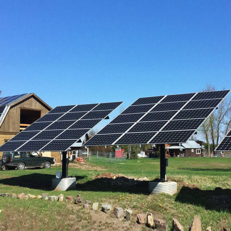 Трекер для 15 солнечных панелей мощностью до 5.5 кВт