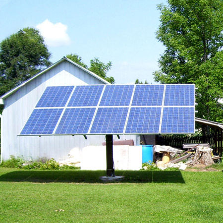 Трекер для 10 солнечных панелей  мощностью до 4.5 кВт