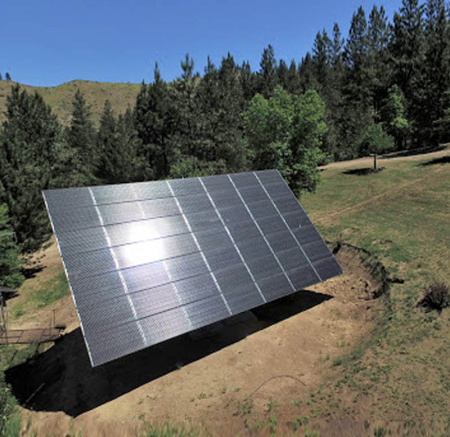 Трекер для 49 солнечных панелей мощностью до 18 кВт