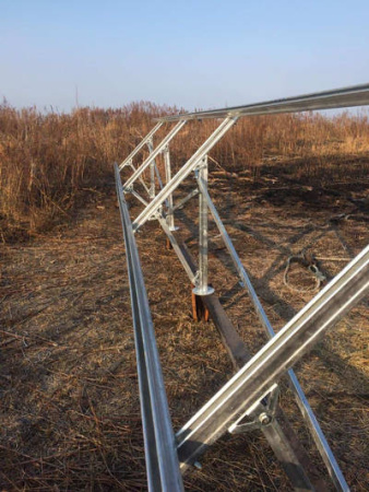 Комплект установки 8-ми солнечных батарей на землю ( 2 ряда ног )