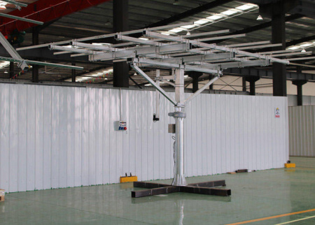 Трекер для 21 солнечных панелей мощностью до 9 кВт