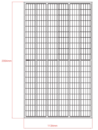 Монокристаллическая солнечная панель Einnova Solarline ESM-500S PERC (поддон 30 шт.)