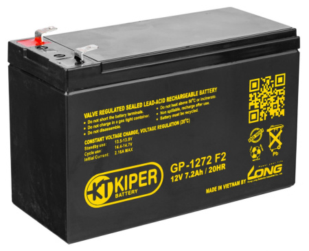 Аккумулятор для ИБП Kiper GP-1272 F2 12V/7,2Ah