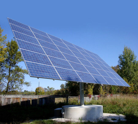 Трекер для 42 солнечных панелей мощностью до 18 кВт