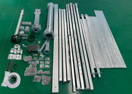 Трекер для 49 солнечных панелей мощностью до 18 кВт