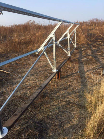 Комплект установки 8-ми солнечных батарей на землю ( 2 ряда ног )