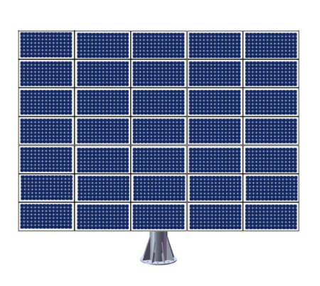 Трекер для 35 солнечных панелей мощностью до 15 кВт