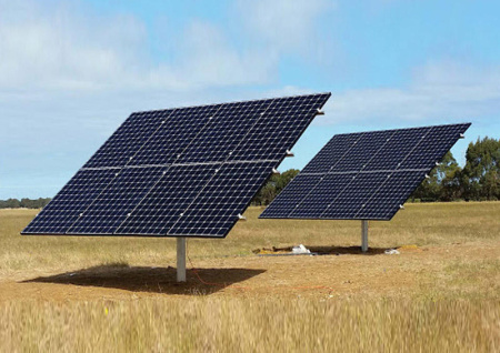 Трекерная система для 8 солнечных панелей мощностью до 3 кВт