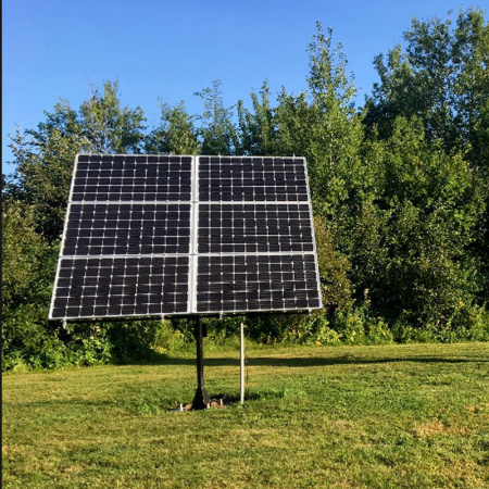 Трекер для 6 солнечных панелей  мощностью до 2 кВт