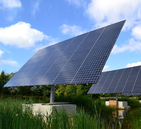 Трекер для 42 солнечных панелей мощностью до 18 кВт