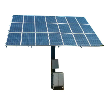Трекер для 21 солнечных панелей мощностью до 9 кВт