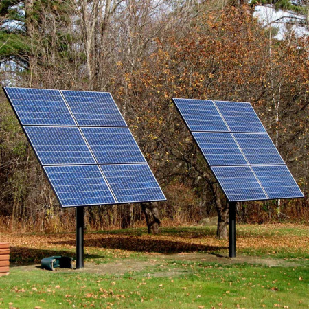 Трекер для 6 солнечных панелей  мощностью до 2.5 кВт