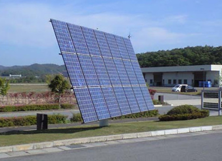 Трекер для 21 солнечных панелей мощностью до 9 кВт