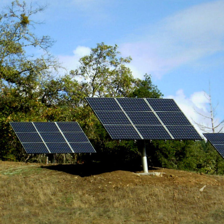 Трекер для 9 солнечных панелей  мощностью до 3 кВт