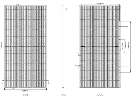 Солнечная батарея Jinko Solar Tiger Pro 530Вт (Bifacial MBB)