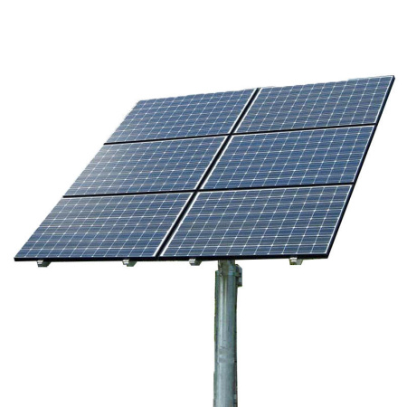 Трекер для 6 солнечных панелей  мощностью до 2 кВт