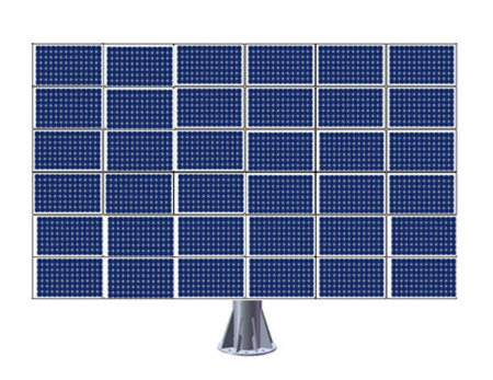 Трекер для 36 солнечных панелей мощностью до 13 кВт