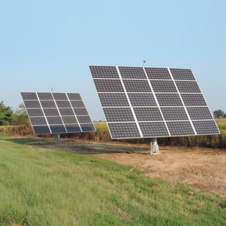 Трекер для 20 солнечных панелей мощностью до 7,5 кВт