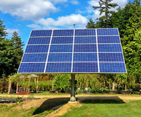 Трекер для 20 солнечных панелей мощностью до 7,5 кВт