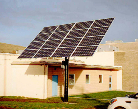 Трекер для 16 солнечных панелей мощностью до 6 кВт