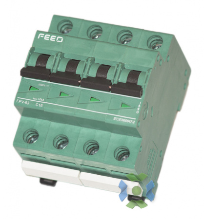 Автомат защиты постоянного тока FPV-63-1000-4P (16A)