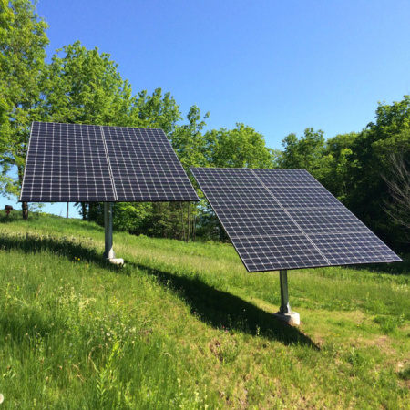 Трекер для 8 солнечных панелей мощностью до 3.5 кВт