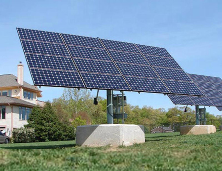 Трекер для 16 солнечных панелей мощностью до 6 кВт