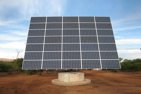 Трекер для 35 солнечных панелей мощностью до 15 кВт