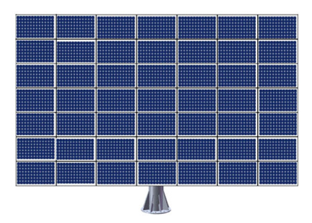 Трекер для 49 солнечных панелей мощностью до 18 кВт