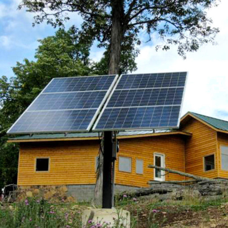 Трекер для 6 солнечных панелей  мощностью до 2 кВт