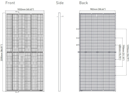 Солнечная батарея Jinko Tiger Bifacial JKM460M-7RL3-TV