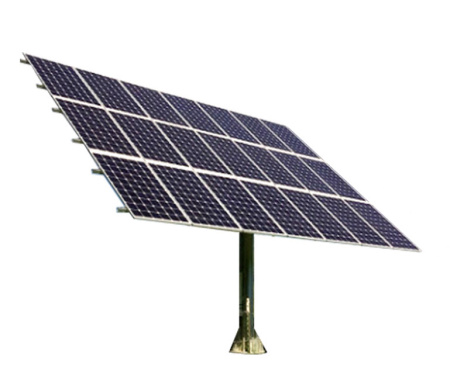 Трекер для 21 солнечных панелей мощностью до 9 кВт