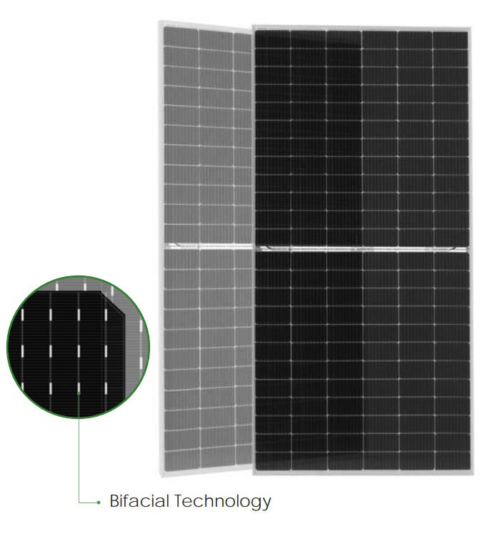 Солнечная батарея Jinko Solar Tiger Pro 72HC-BDVP 555Вт Bifacial module with dual glass